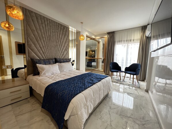 1 soverom, strykejern/-brett, wi-fi (inkludert) og sengetøy