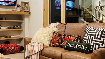 TV connectée, cheminée