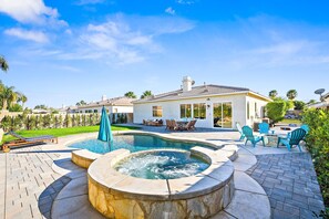 Pool - Lux Desert Oasis Pool Spa Fire Pit Games (Indio)