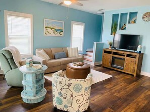 Smart TV, chimenea y videojuegos 