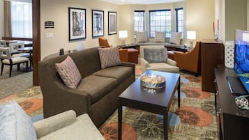 TV, DVD player, offices