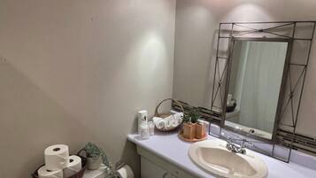 Combined shower/bathtub