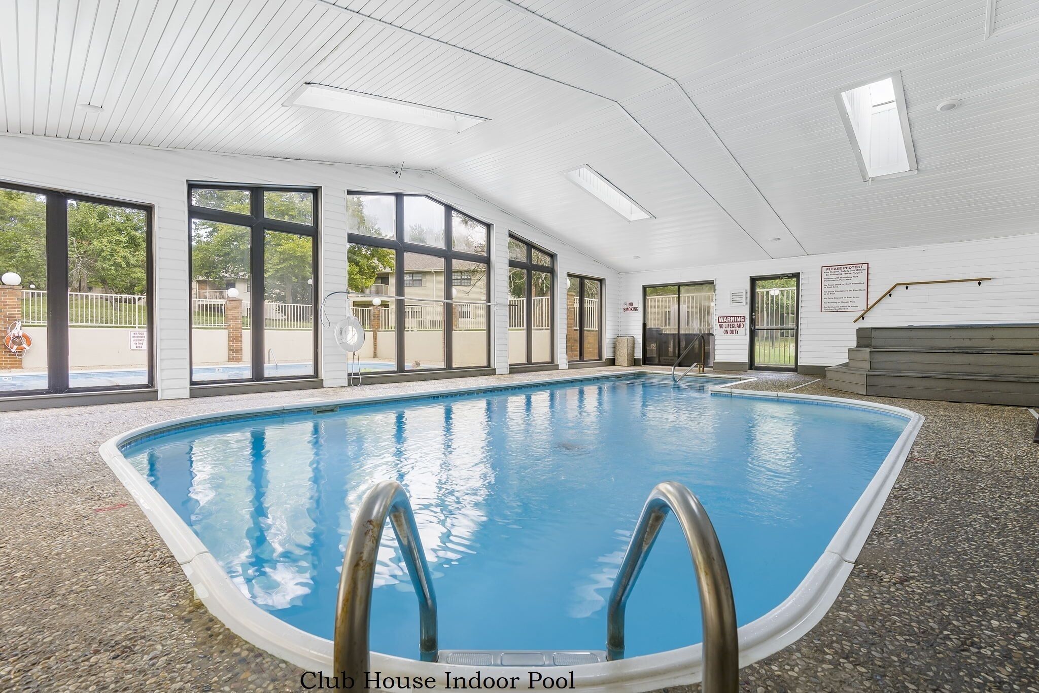 Indoor pool, outdoor pool