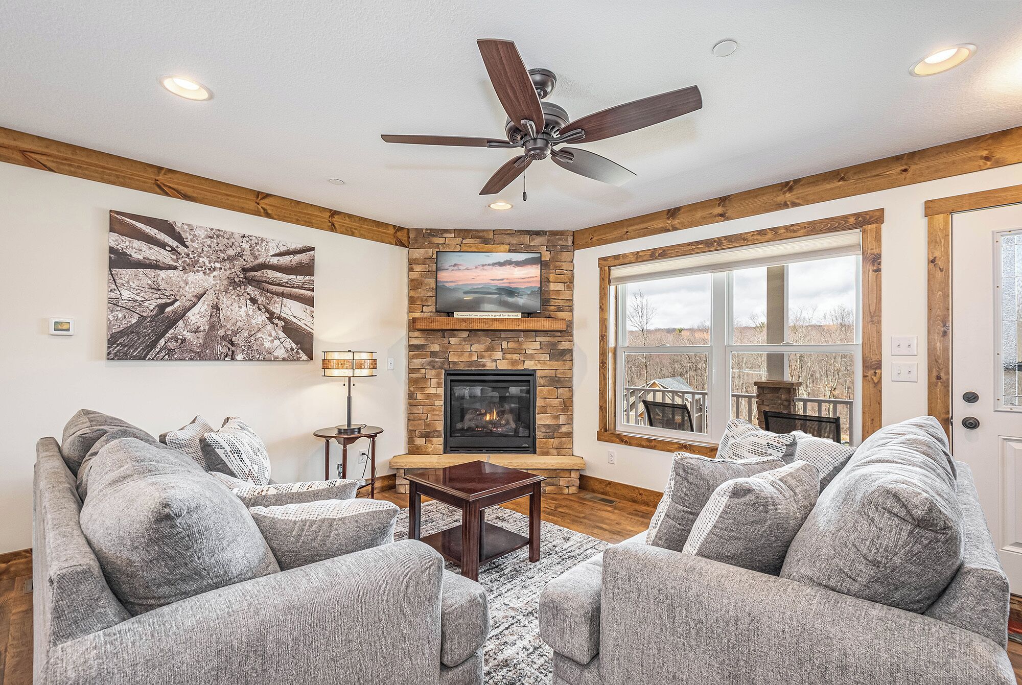 House (4 Bedrooms) | Living area | TV, fireplace, foosball