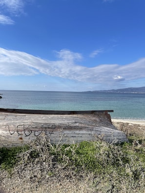 Sur la plage, serviettes de plage
