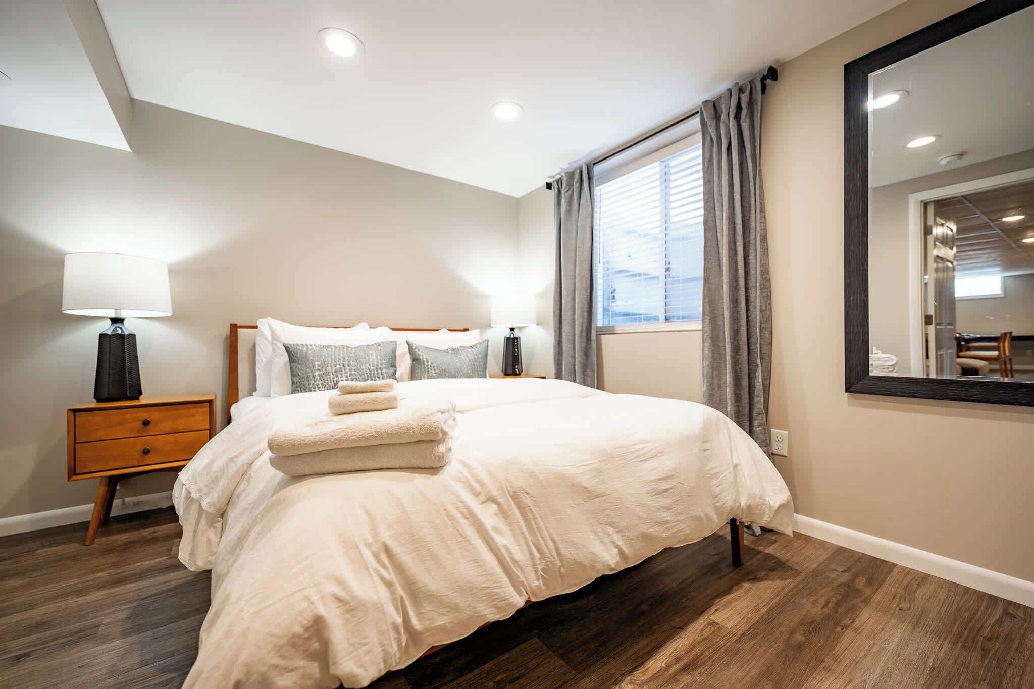 4 bedrooms, iron/ironing board, travel crib, WiFi