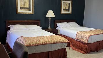 Economy Double Room, 2 Double Beds | Bathroom | Free toiletries, towels