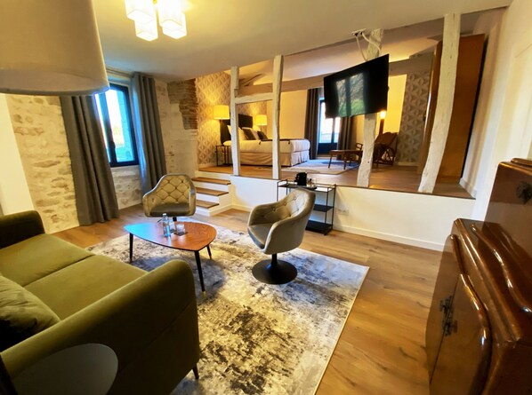 デラック ス ダブルまたはツインルーム | 高級寝具、客室ごとに異なる装飾、客室ごとに異なるインテリア、遮光カーテン