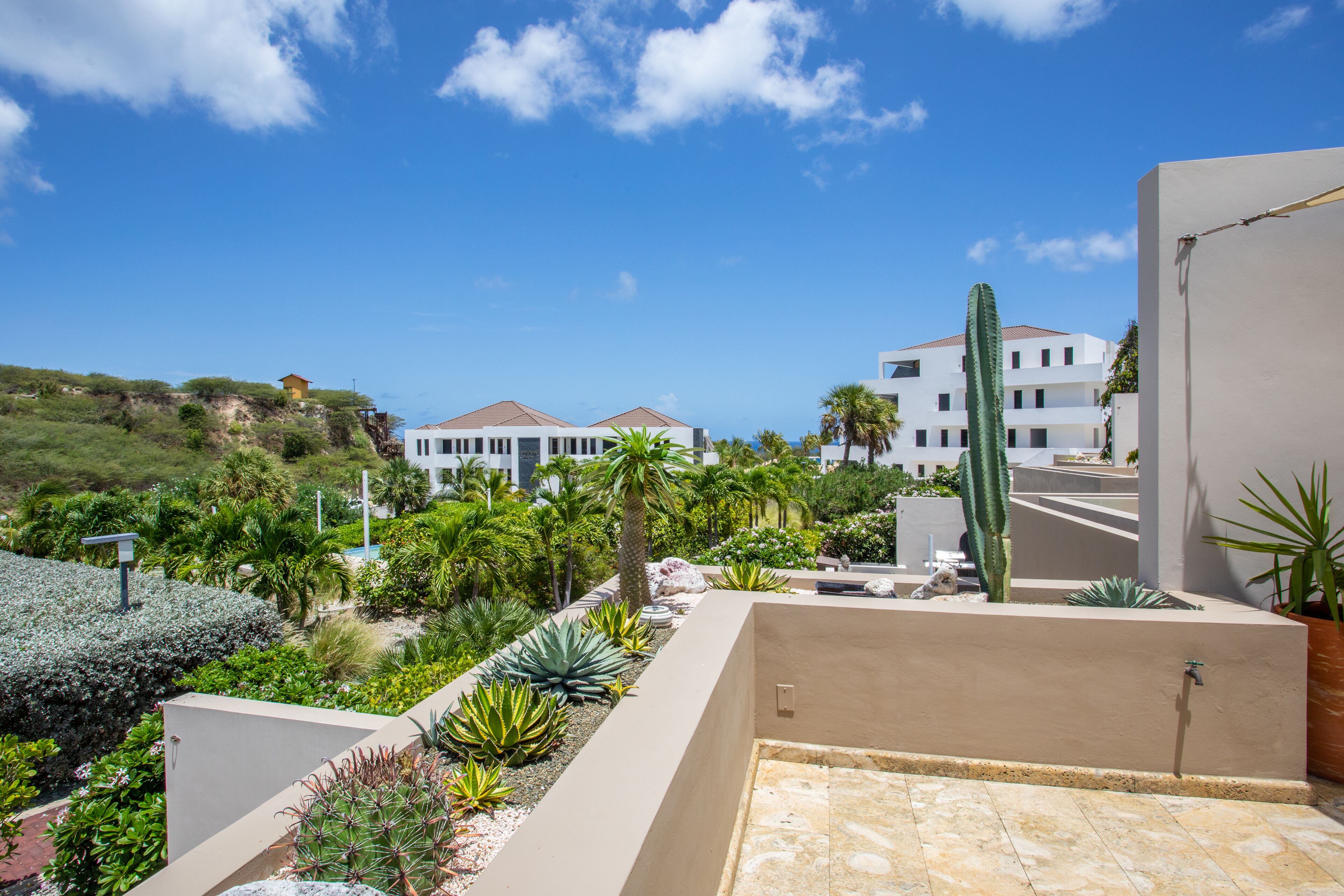 Blick von der Unterkunft