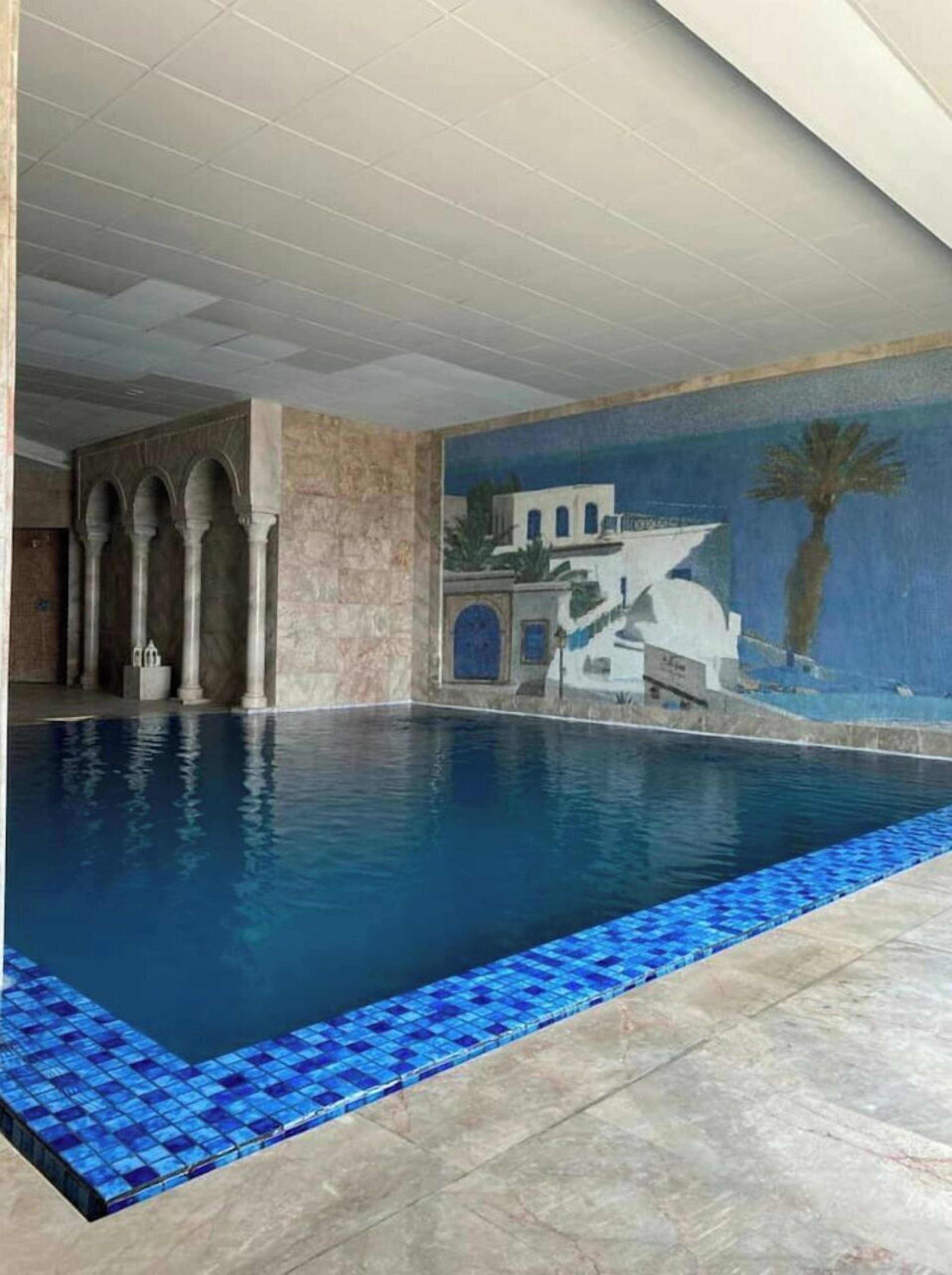 Indoor pool, a heated pool