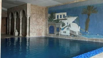 Indoor pool, a heated pool