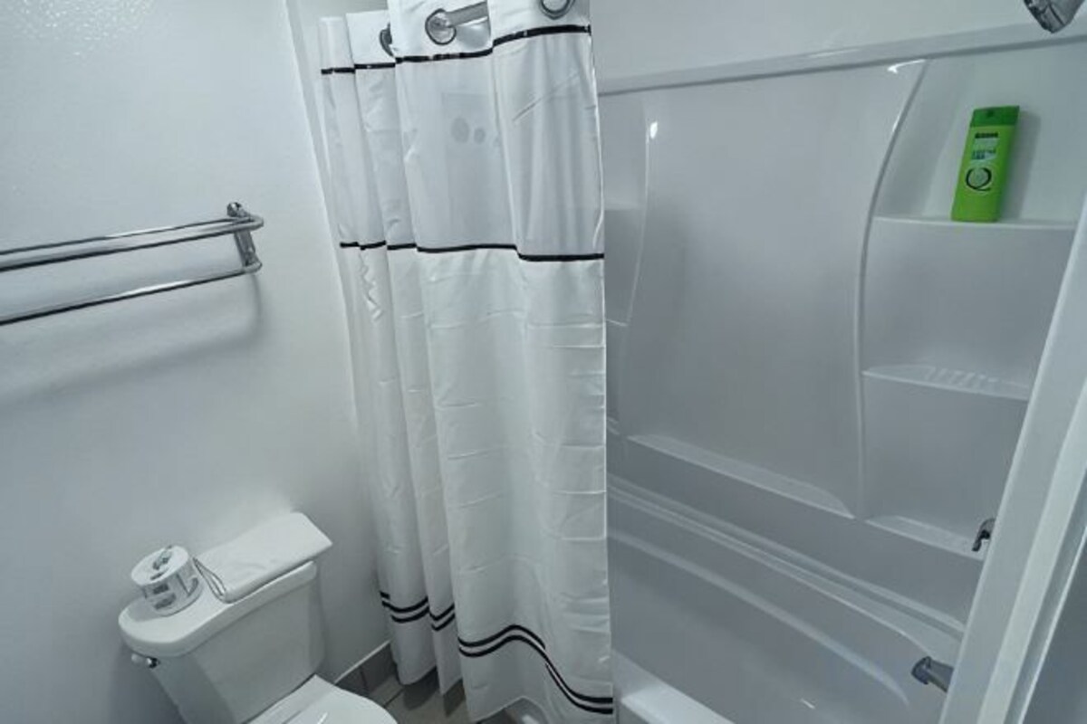 Free toiletries, hair dryer, towels, soap