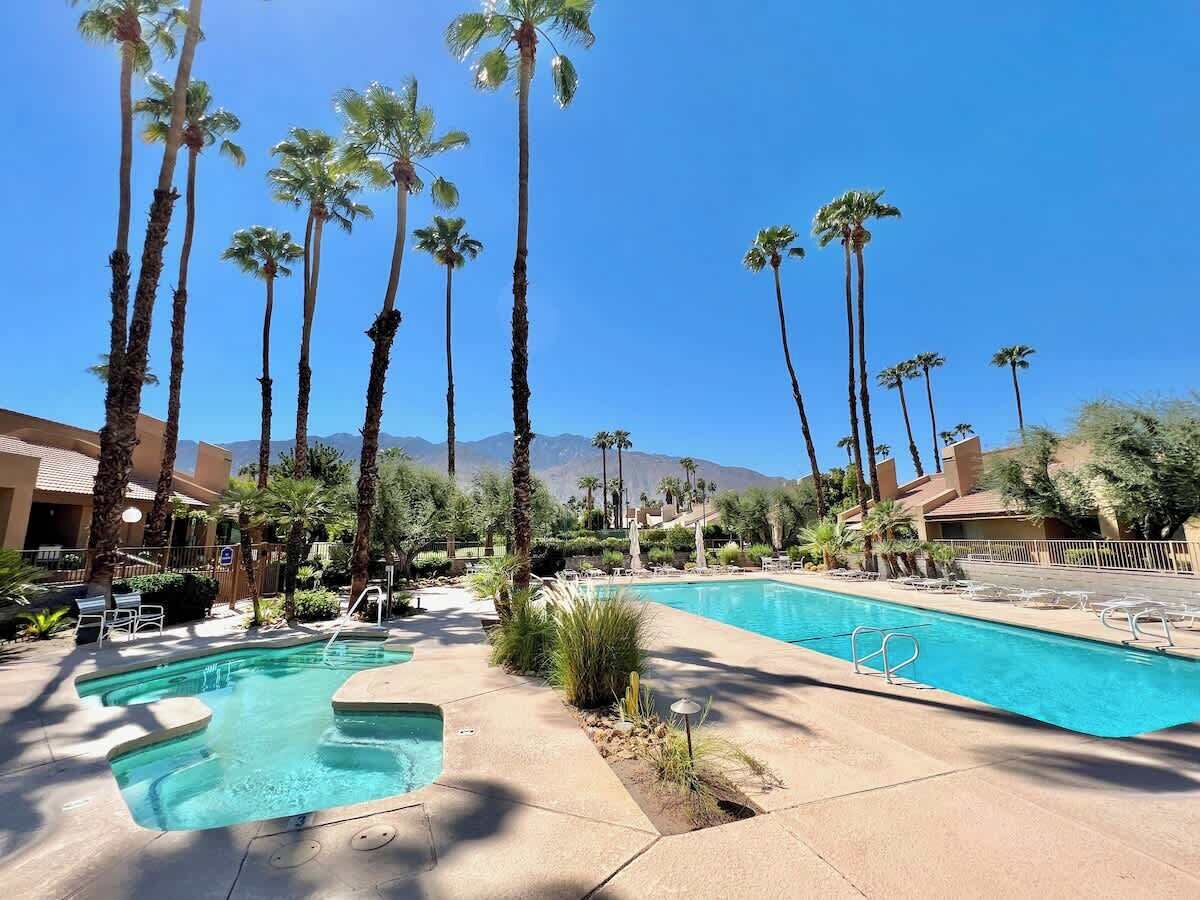 A heated pool