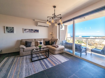 Living area with View