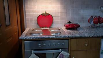 Apartment | Private kitchen | Fridge, microwave, oven, stovetop