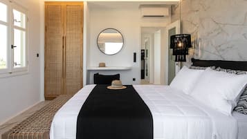 2 kamar tidur, seprai katun Mesir, dan seprai premium