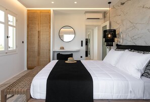 2 bedrooms, Egyptian cotton sheets, premium bedding, down comforters - Naxian Green Life (Naxos)