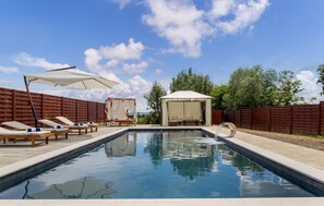 A heated pool