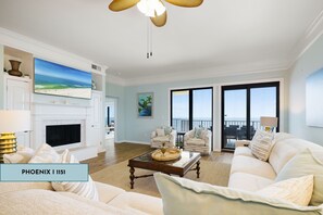 TV, fireplace - Outdoor & Indoor Pool! | Gulf Front (Orange Beach)