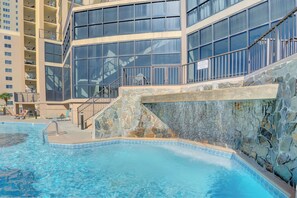 Indoor pool, a heated pool