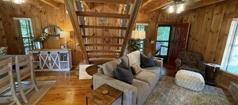 Riverside Retreat located on the Nottely River in the North Georgia Mountains.