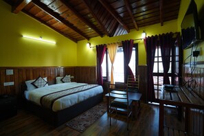 Executive Room With Balcony (Himalayan View) | Egyptian cotton sheets, premium bedding, down comforters, pillowtop beds - Kasar Serenity Almora (Almora)