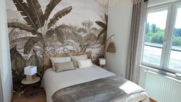 2 slaapkamers, een strijkplank/strijkijzer, gratis wifi, beddengoed