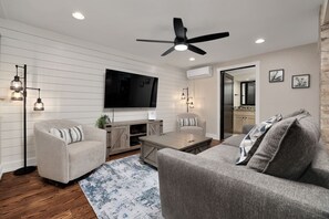 Smart TV, video games, DVD player, books