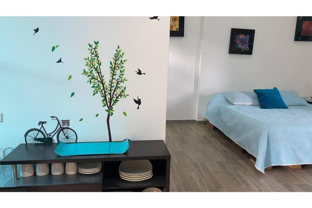 Modern cabin in the middle of nature
