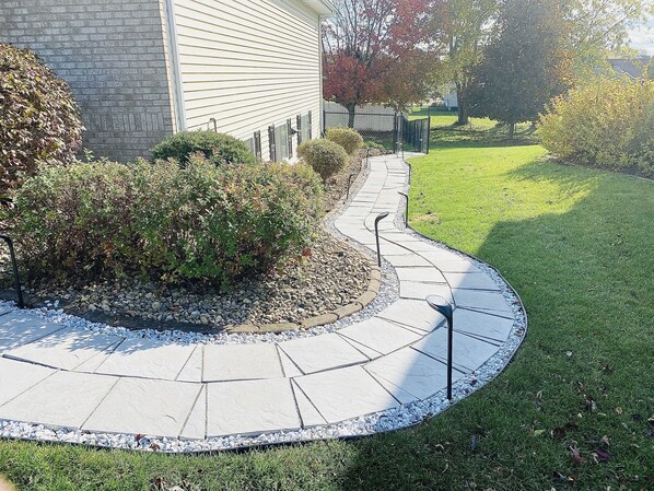 Property grounds - Entire lower level in a private home with walkout fenced yard. (Freeport)