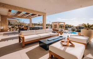 Outdoor dining - Stunning home in Novalja with sauna (Novalja)