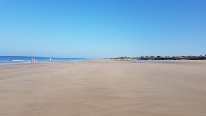 Vlak bij het strand