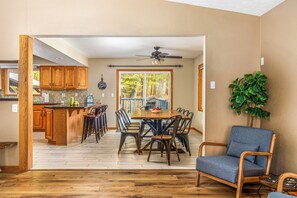 Dining - Total Seclusion! Hot tub,  Traverse City downtown 10 min, Booking for summer!  (Traverse City)