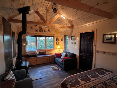 Rustic guest cabin set in the high country between Telluride and Ridgway