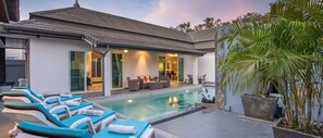 Outdoor pool - Modern Elegance 3BR Pool Villa Marine (Rawai)