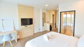 Roupas de cama premium, escrivaninha, Wi-Fi de cortesia