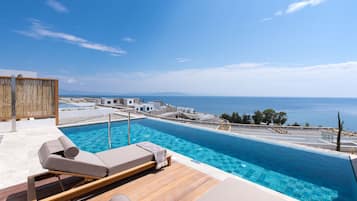 Luxe studio suite | Uitzicht vanaf balkon