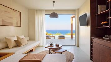 Deluxe Suite Sea View with Private Pool | Oppholdsområde