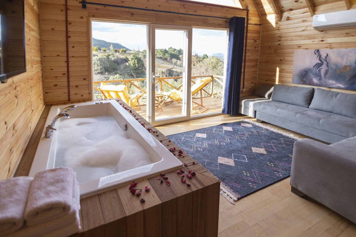 Bungalow with Fireplace and Jacuzzi | Wi-fi (inkludert)