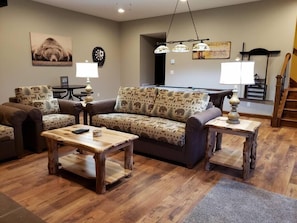 TV, fireplace, DVD player, offices - 6BR Luxury Escape w/ Indoor Pool Boat Dock Avail (Swanton)