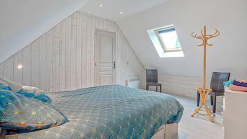 1 室のベッドルーム、旅行用ベビーベッド、WiFi (無料)、ベッドシーツ