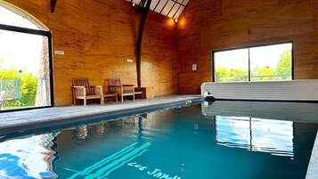 Indoor pool, a heated pool