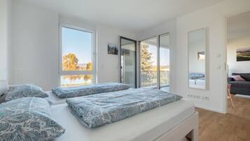 2 Schlafzimmer, Reisekinderbett, kostenloses WLAN, Bettwäsche