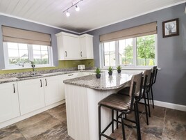 Fridge, dishwasher, electric kettle, toaster