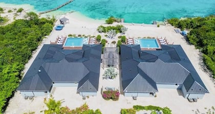 Private Beachfront Luxury Villas with Dock & Heated Pools â Perfect for 10 Guests