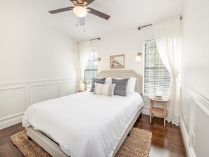 2 bedrooms, iron/ironing board, travel crib, free WiFi