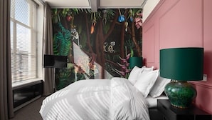 Deluxe tweepersoonskamer, 1 queensize bed, niet-roken, uitzicht op stad