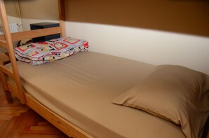 Dormitorio compartido, solo para hombres | Baño | Regadera, regadera tipo lluvia, jabón, papel de baño