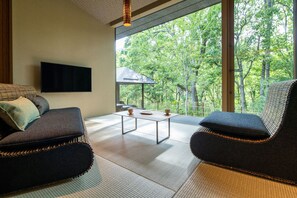 豪華客房 (Japanese-style Suite, Outdoor BathRC3) | 迷你吧、房內夾萬、免費 Wi-Fi、床單
