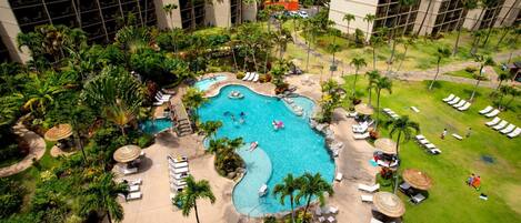 A heated pool